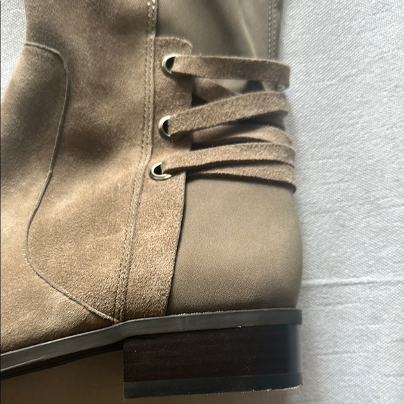Vince Camuto Tan Over the Knee Boots with Suede Finish - Picture 6 of 16